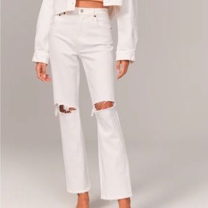 Abercrombie Ultra High Rise 90s Straight Jeans